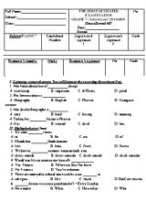 Đề kiểm tra học kì I môn Tiếng Anh Lớp 7 - Năm học 2018-2019 (Có đáp án)